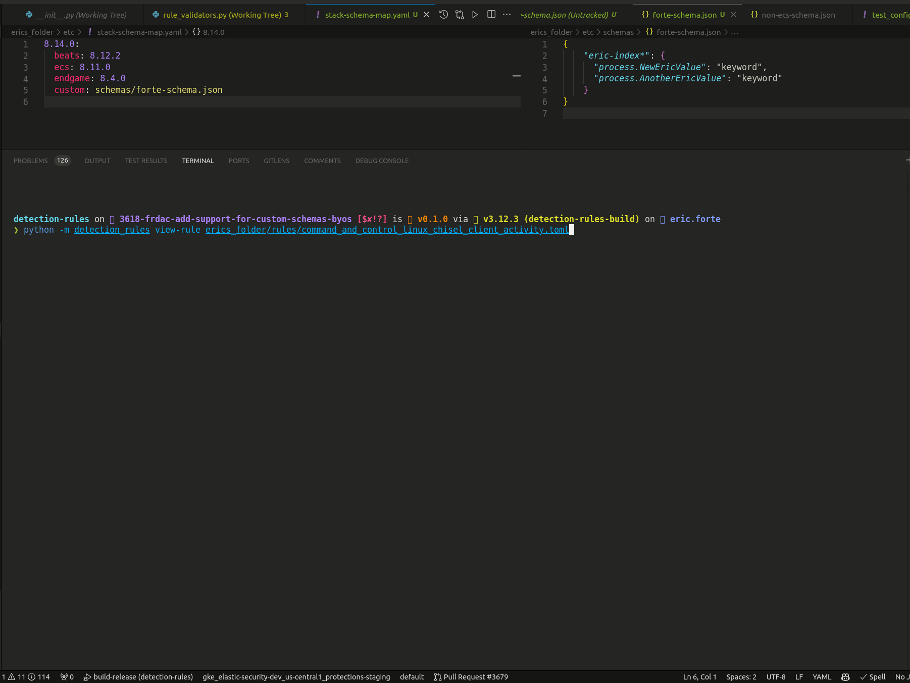 View Rule Custom Schema